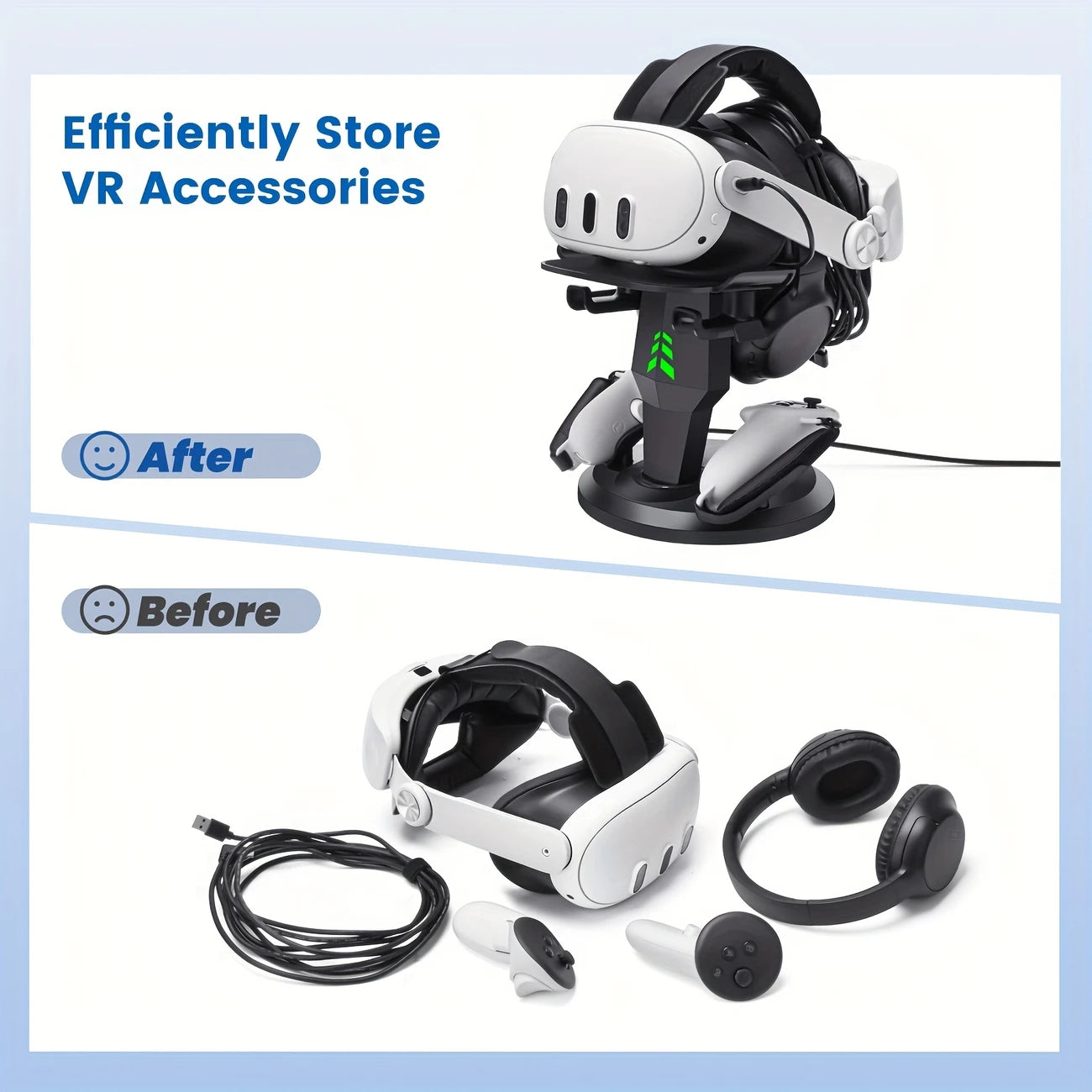 VR Headset Charging Stand Oculus Quest 3s-3-2